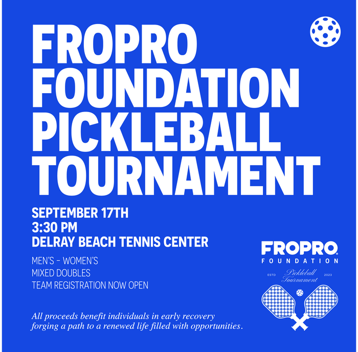 FROPRO Foundation's Inaugural Pickleball Tournament at Delray Beach